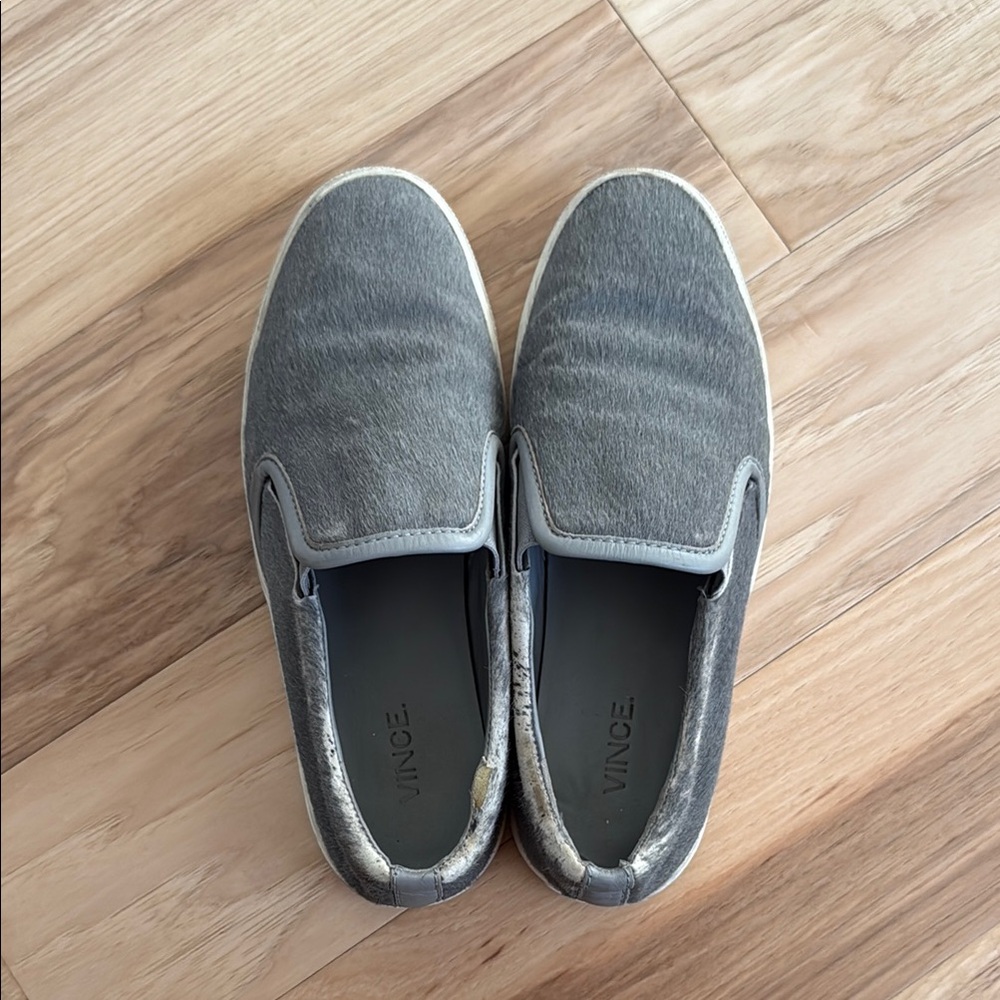 Vince Men's Gray Slip-On Shoes